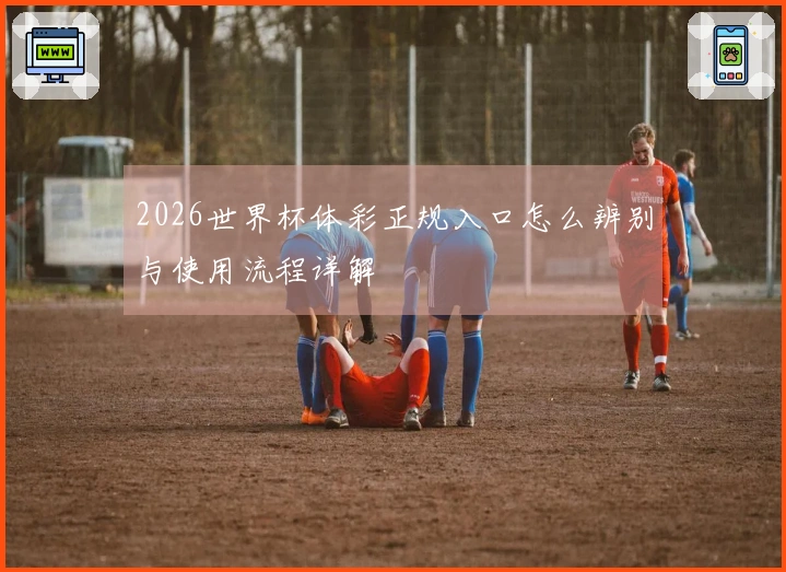 2026世界杯体彩正规入口怎么辨别与使用流程详解